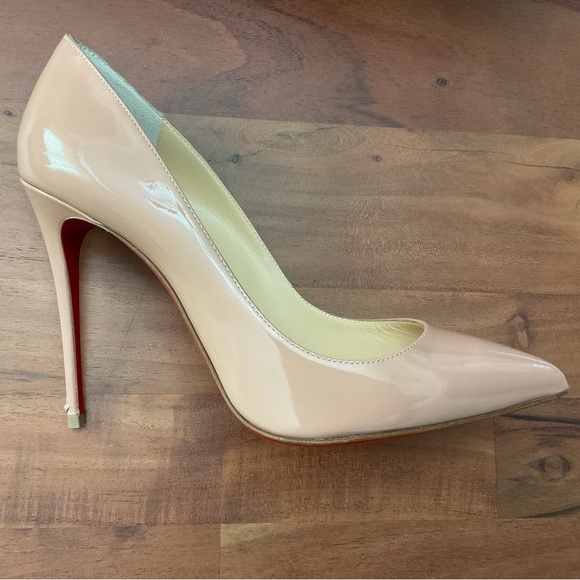 👠 Christian Louboutin Nude Patent Leather heels 👠 - Picture 2 of 12